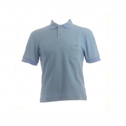 POLO BLEU CIEL MANCHE COURTE 1 FACE / 1 FACE