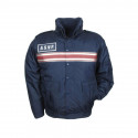 BLOUSON TOUT TEMPS MARINE BANDES BORDEAUX ASVP