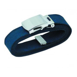 CEINTURE TOILE TRESSE BOUCLE METAL 
