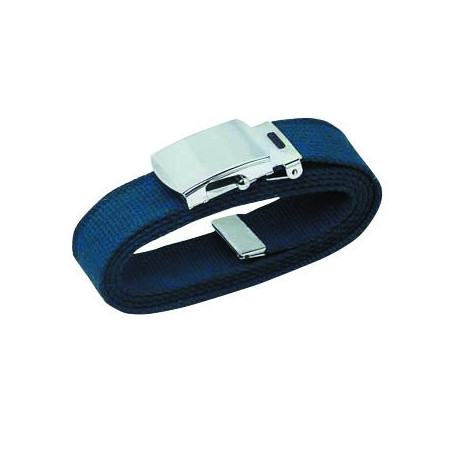 CEINTURE TOILE TRESSE BOUCLE METAL 