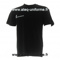 Tee shirt GENDARMERIE coton noir