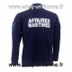 POLO ML BLEU MARINE 1 FACE COTON / 1 FACE POLY AFFAIRE MARITIME