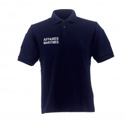 POLO MC BLEU MARINE 1 FACE COTON / 1 FACE POLY AFFAIRE MARITIME