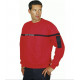 SWEAT SECURITE INCENDIE AVEC BANDE MARINE