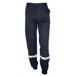 PANTALON blue marine  BANDES RETRO