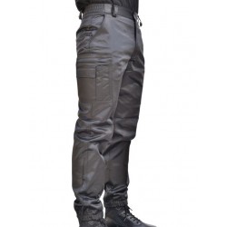 Pantalon antistatique noir brillant
