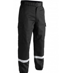 Pantalon F2 Bandes rétro-réfléchissantes noir-TOE