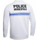 POLO Blanc manches longues ONE PM