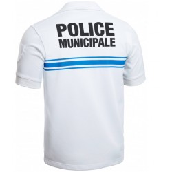 POLO BLANC MANCHES COURTES PM