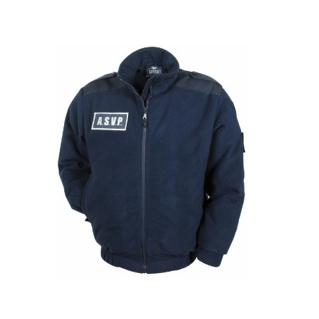 BLOUSON POLAIRE MARINE ASVP