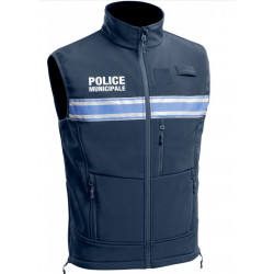 Gilet Softshell sans manches Police Municipale ONE