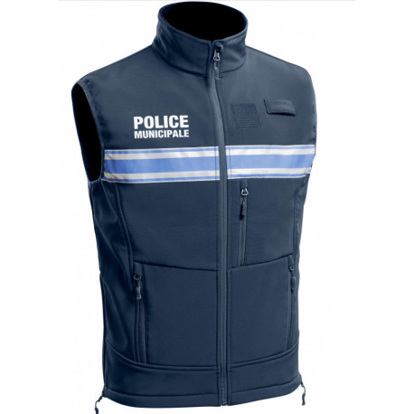 Gilet Softshell sans manches Police Municipale ONE