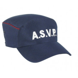 CASQUETTE ASVP TYPE BAC AVEC LISERE BORDEAUX