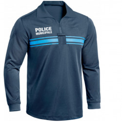 Polo Bleu Police Municipale M. Longues