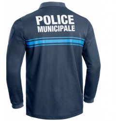 Polo Bleu Police Municipale M. Longues