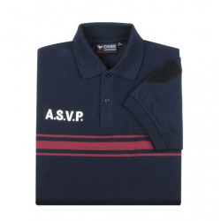 POLO ASVP Coton B. bordeaux