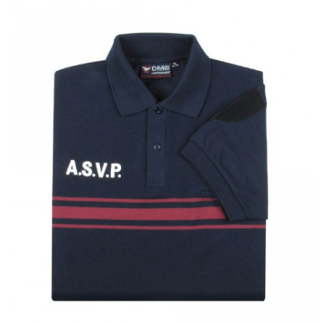 POLO ASVP Coton B. bordeaux