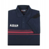 POLO ASVP Coton B. bordeaux