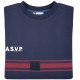 SWEAT ASVP Bandes Bordeaux
