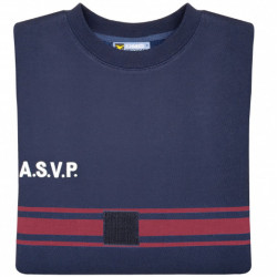 SWEAT ASVP Bandes Bordeaux