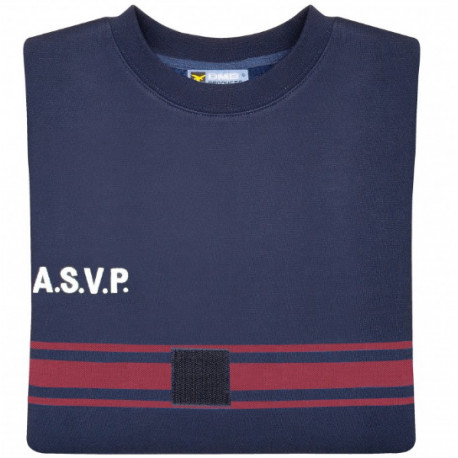 SWEAT ASVP Bandes Bordeaux