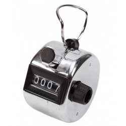 Compteur  à main métallique