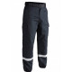 Pantalon sécurité incendie F2 bandes rétro-réfléchissantes beu marine TOE