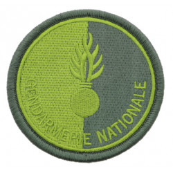 Ecusson Gendarmerie Nationale basse visibilité vert