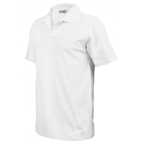 Polo blanc M.C marquage au choix