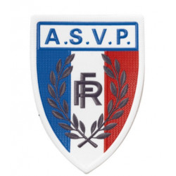 Ecusson plastique ASVP pour parka