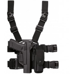 Plaque de cuisse 2 sangles 8K18 noire - VEGA HOLSTER