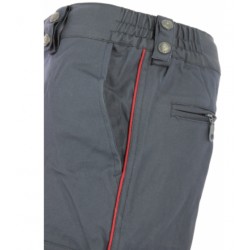 Pantalon Mat élasthanne liseré bordeaux