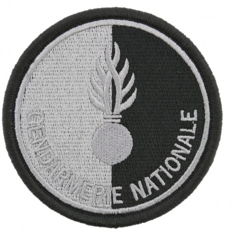 Ecusson GENDARMERIE NATIONALE basse visibilité noir