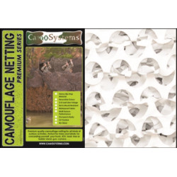Filet de camouflage renforcé couleur SNOW 6 X 3 M