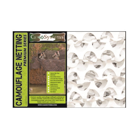 Filet de camouflage renforcé couleur SNOW 6 X 3 M