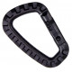 MOUSQUETONS ABS NOIR PAR 2 (8x5.5cm)