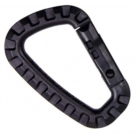 MOUSQUETONS ABS NOIR PAR 2 (8x5.5cm)