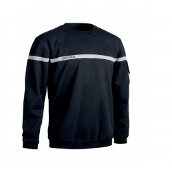 SWEAT SECURITE BANDE GRISE