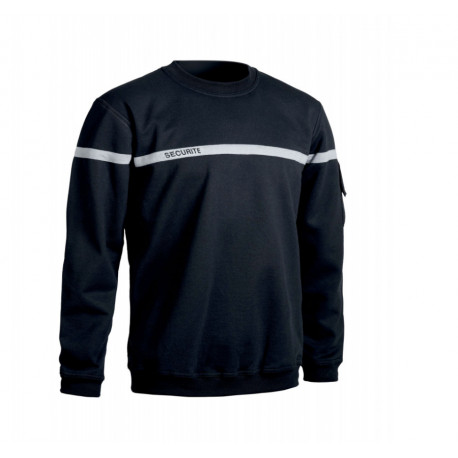 SWEAT SECURITE BANDE GRISE