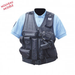 GILET TACTIQUE AVEC HOLSTER droitier (existe en gaucher)