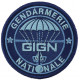 Ecusson GD GIGN rond basse visibilté bleu