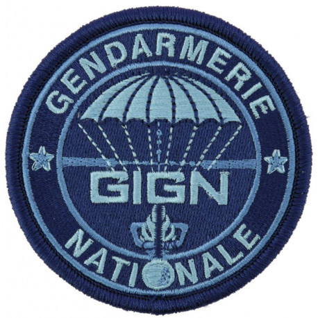 Ecusson GD GIGN rond basse visibilté bleu