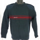 PULL HIVER ASVP BANDE BORDEAUX