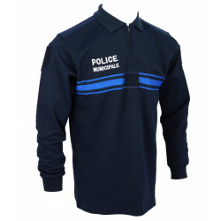 Polo Double Face zip Manches Longues
