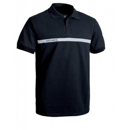 POLO SECURITE BANDE GRISE 