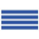 4 bandes latérales bleues 112.5 X 28