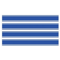 4 bandes latérales bleues 112.5 X 28