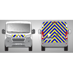 KIT AV+AR STD CLASSE B JAUNE/BLEU