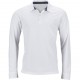 POLO blanc manches longues broderie au choix