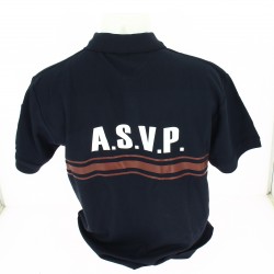 POLO ASVP Coton B. bordeaux